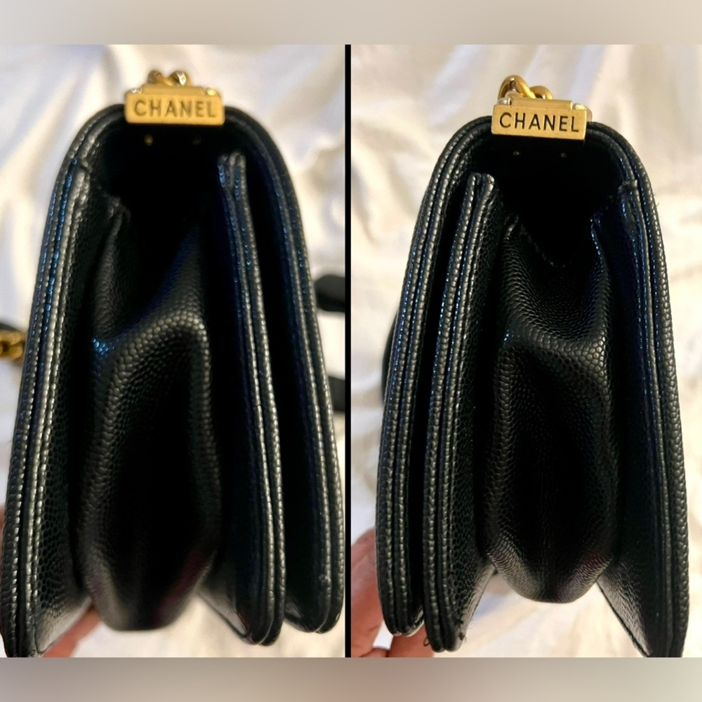 👑✅PRICE FIRM✅ Gorgeous Black and Gold Quilted Shoulder Crossbody Bag. Brand New! - Picture 7 of 17